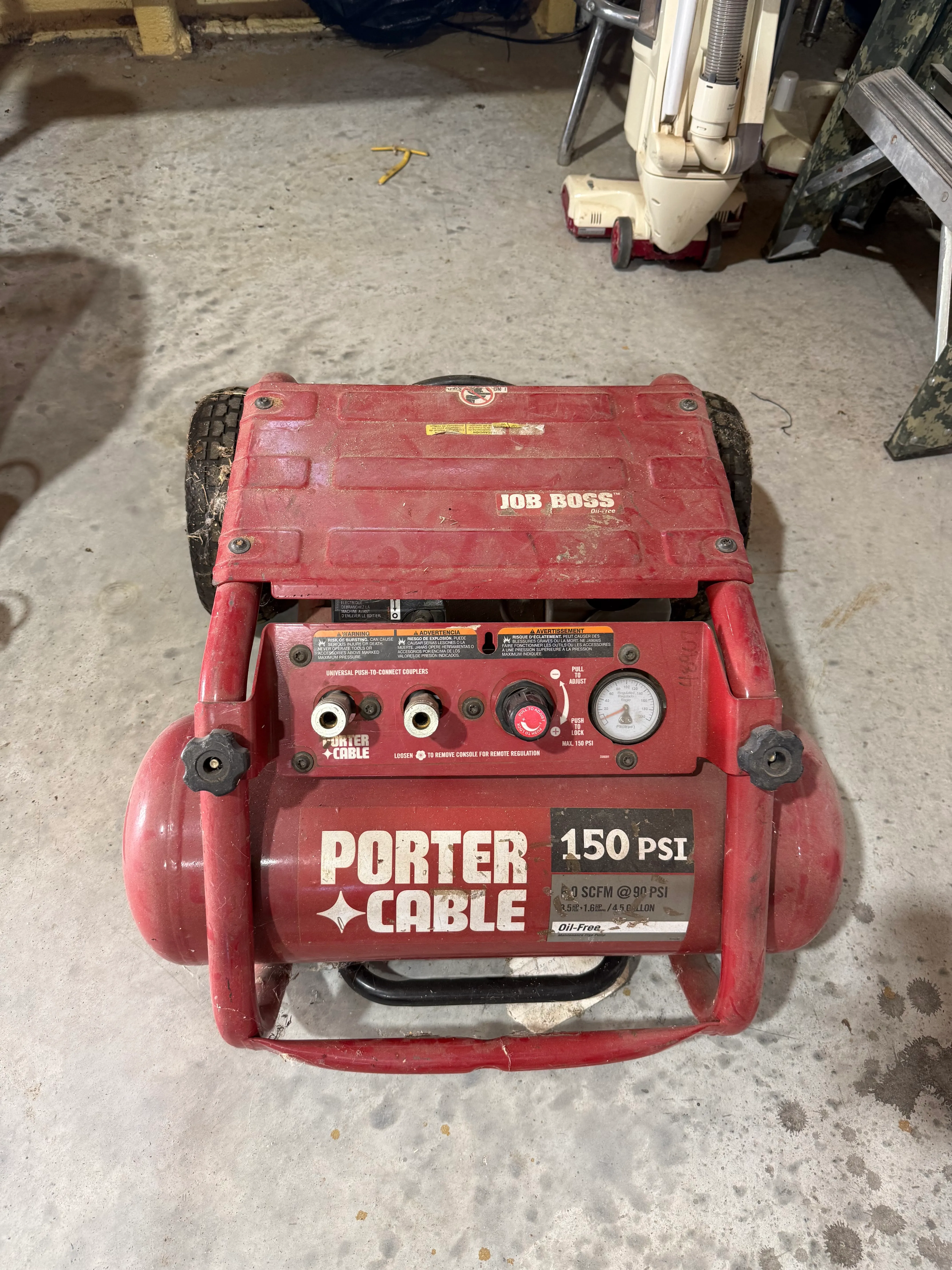 Porter-Cable Job Boss 4.5 Gallon 150 PSI Portable Air Compressor
